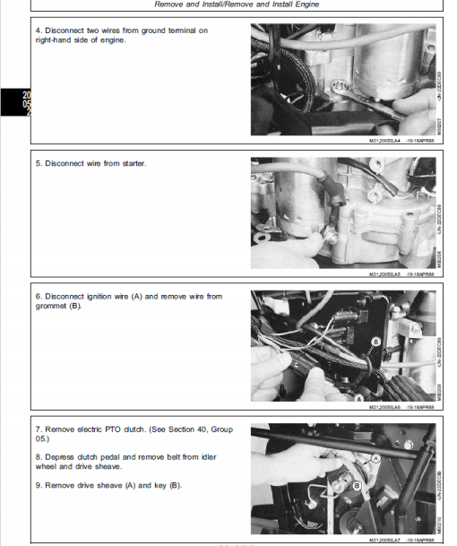 John Deere 130, 160, 165, 175, 180, 185 Lawn Tractors Technical Manual - Image 4