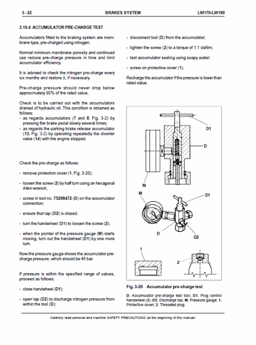 New Holland LW170, LW190 Wheel Loaders Service Manual - Image 3