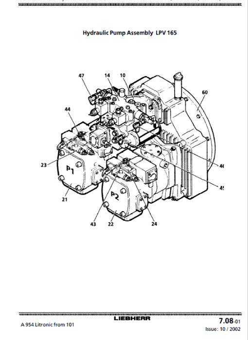 Liebherr A934, A934B, A944HD, A944B-HD, A954HD, A954B-HD Litronic Excavator Manual - Image 3