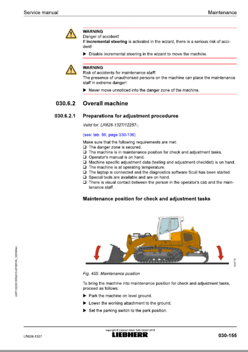 Liebherr LR 626 Crawler Dozer Service Repair Service Manual - Image 3