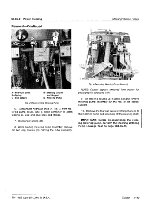 John Deere 4440 Tractor Repair Technical Manual - Image 3