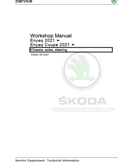 SKODA ENYAQ (5A, 5AC, 5AZ) Repair Service Manual - Image 3