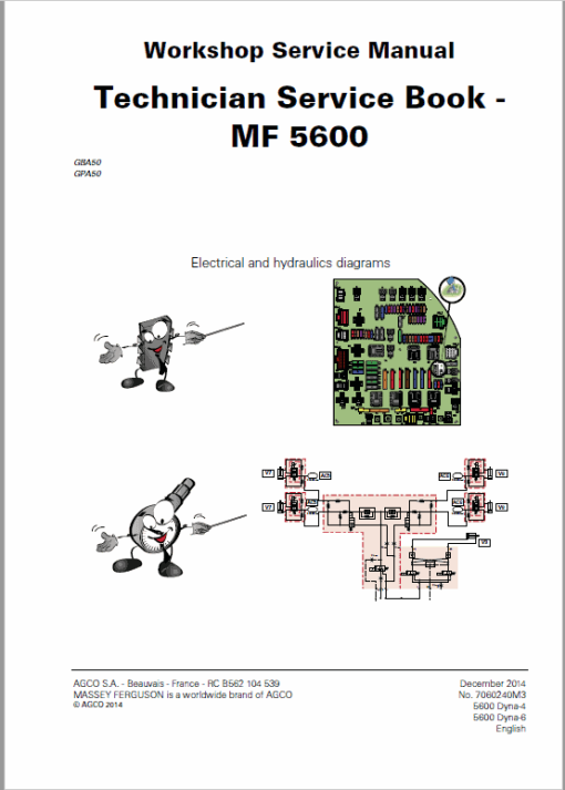 Massey Ferguson 5608, 5609, 5610 Tractors Service Workshop Manual - Image 7