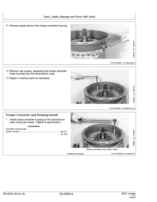 John Deere 624J Loader Repair Technical Manual (SN. after 611797) - Image 3