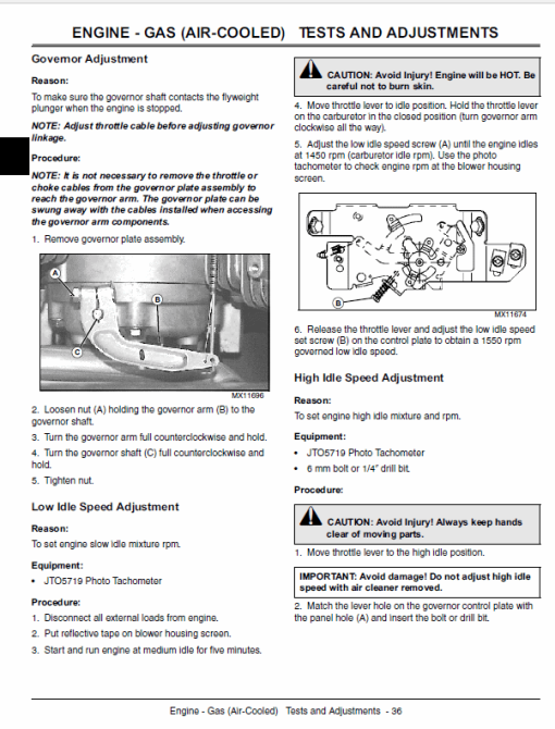 John Deere X465, X475, X485, X575 and X585 Garden Tractor Technical Manual - Image 4