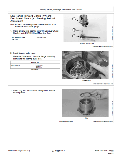 John Deere 844K-II 4WD Loader Technical Manual (SN. from D677782) - Image 3