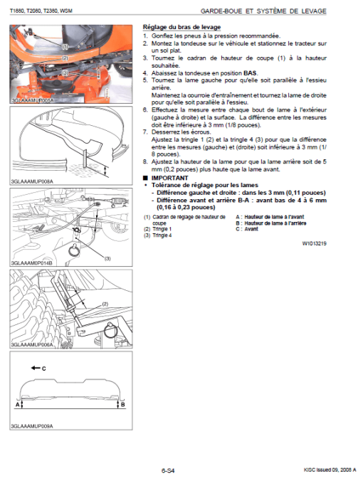 Kubota T1880, T2080, T2380 Tractor Mower Workshop Repair Manual - Image 4