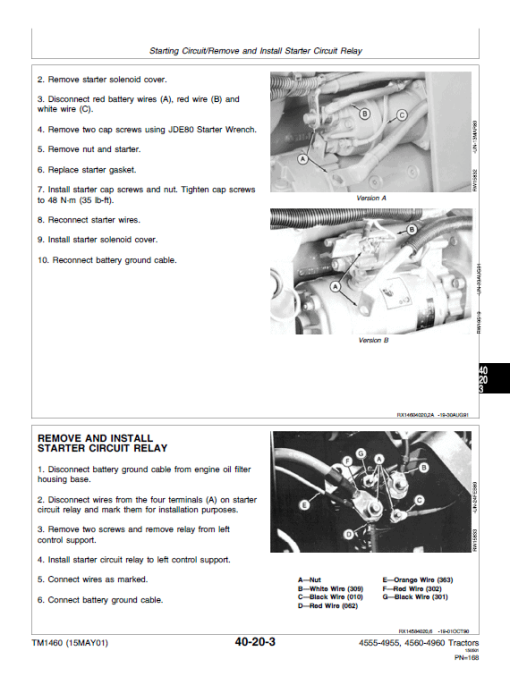 John Deere 4555, 4755, 4955 Tractors Repair Technical Manual - Image 3