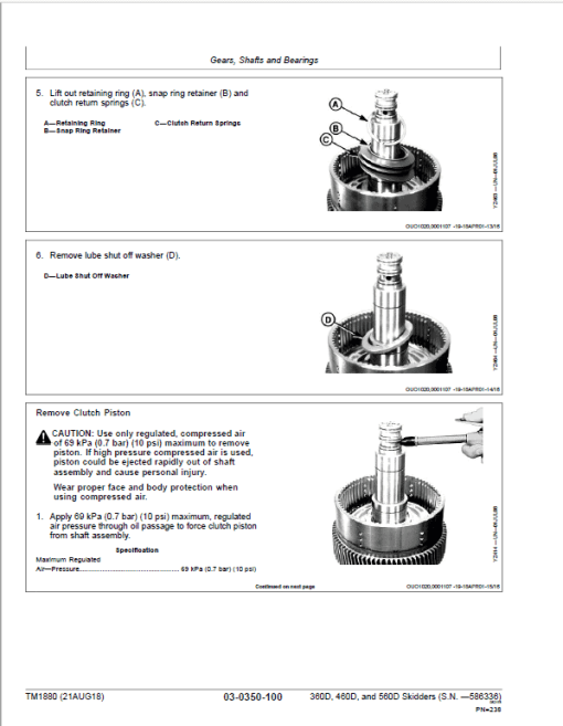 John Deere 360D, 460D, 560D Skidders Repair Manual (S.N.  before 586336) - Image 3