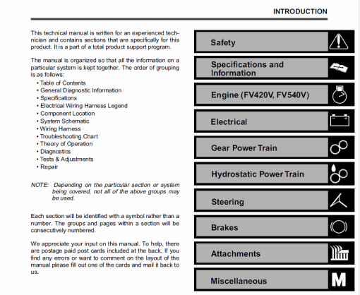 John Deere GT242, GT262, GT275 Lawn Garden Tractors Technical Manual (TM1582) - Image 4