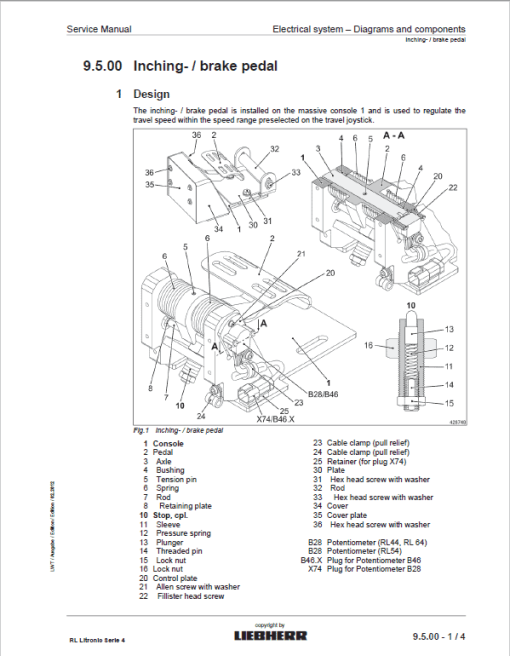 Liebherr RL 44, RL 54, RL 64 Pipe Layers Dozer Service Manual - Image 3