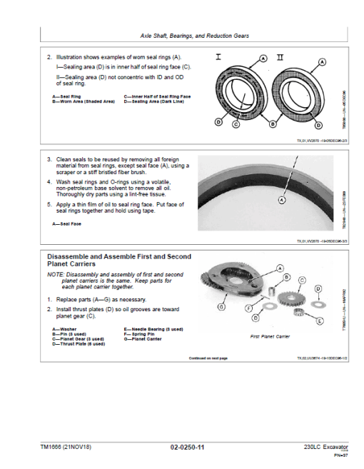 John Deere 230LC Excavator Repair Technical Manual - Image 3