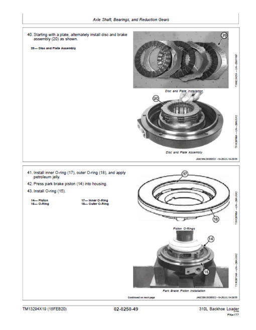 John Deere 310L Backhoe Loader Repair Technical Manual (S.N F273920 - F390995) - Image 3