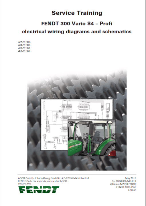 Fendt 310, 311, 312, 313 Vario S4 Tractors Workshop Repair Manual - Image 4