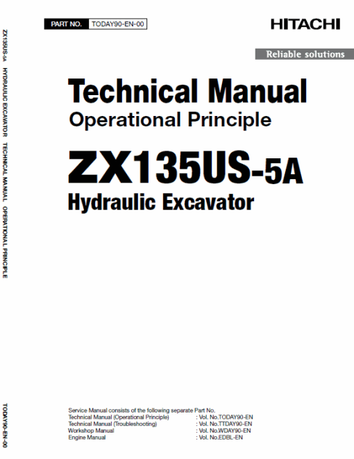 Hitachi ZX135US-5A Excavator Service Repair Manual - Image 3