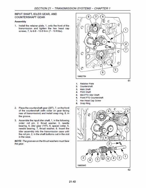 New Holland TC21DA, TC24DA Tractor Service Manual - Image 3