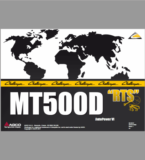 Challenger MT515D, MT525D, MT535D, MT545D Tractor Workshop Manual - Image 2