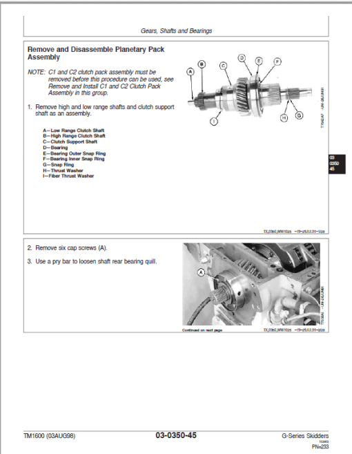 John Deere 540G, 640G, 740G Skiders Repair Manual (S.N before 565684) - Image 3