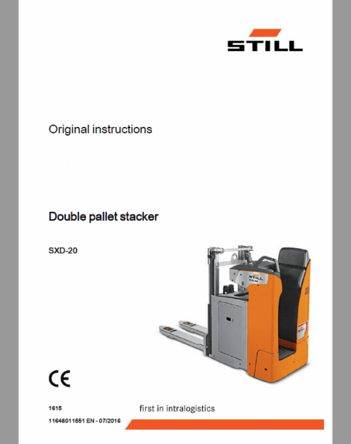 Still SXD-20 and SXH-20 Pallet Truck Workshop Circuit Repair Manual - Image 4