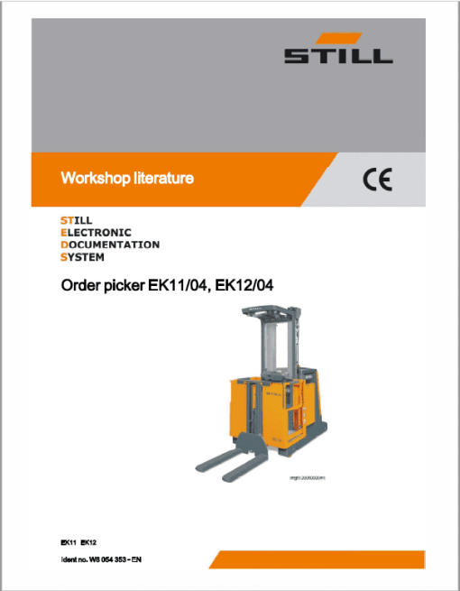 Still EK10, EK11, EK12 Order Picker Workshop Repair Manual - Image 3