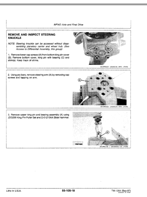 John Deere 4650, 4850 Tractors Repair Technical Manual - Image 4