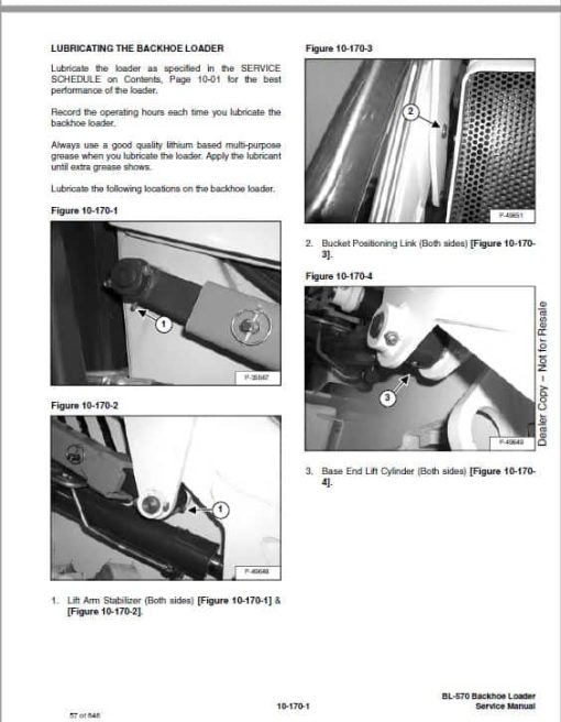 Bobcat BL570 (B-Series) Loader Service Repair Manual - Image 3