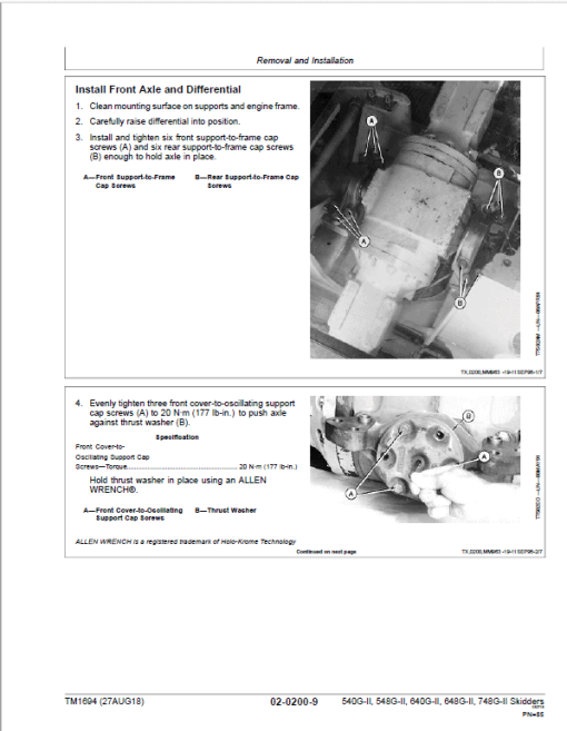 John Deere 540G-II, 548G-II, 640G-II, 648G-II, 748G-II Skidder Repair Manual (S.N 565685 - 576252) - Image 3