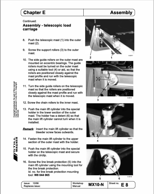 Still MX10 and MX13 Order Picker Workshop Repair Manual - Image 4