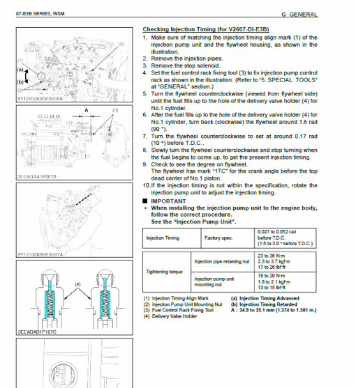 Still WSM 07-E3B Kubota Diesel Engine Workshop Repair Manual - Image 3