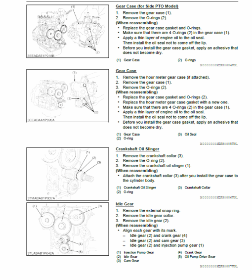 Still WSM 03-M-E3B, 03-M-E3BG Kubota Engine Workshop Repair Manual - Image 3