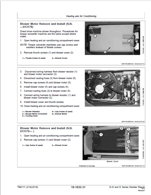 John Deere 540G-III, 548G-III, 360D Skidder Repair Manual (S.N. 586337 - 630435) - Image 3