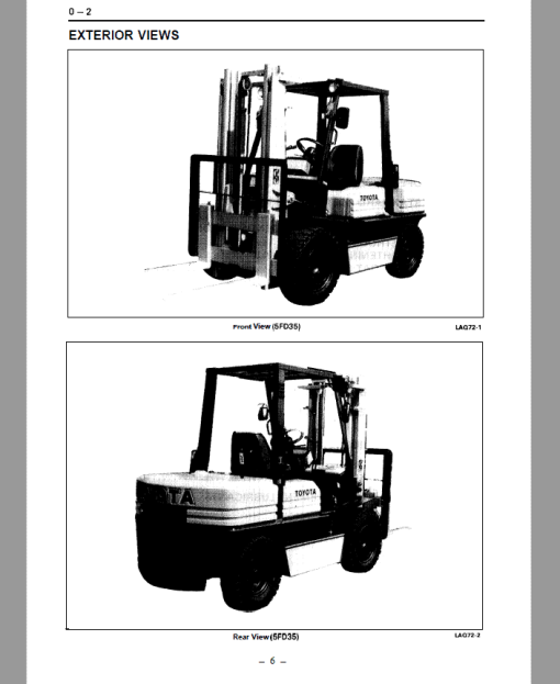 Toyota 5FD33, 5FD35, 5FD40, 5FD45 Forklift Service Repair Manual - Image 3