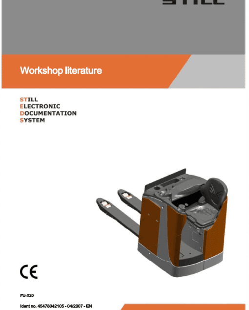 Still FS-X33,FU-X20,FV-X12, FVX16 Sit on Pallet Truck Workshop Repair Manual - Image 3