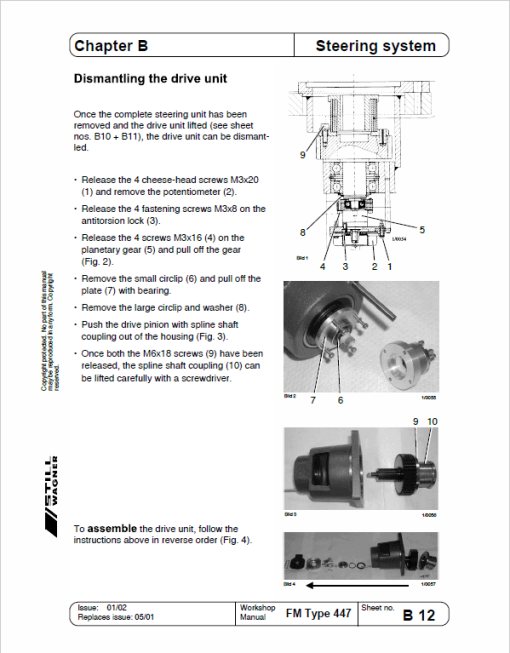 Still FM Type 429 and Type 447 Reach Truck Workshop Repair Manual - Image 3