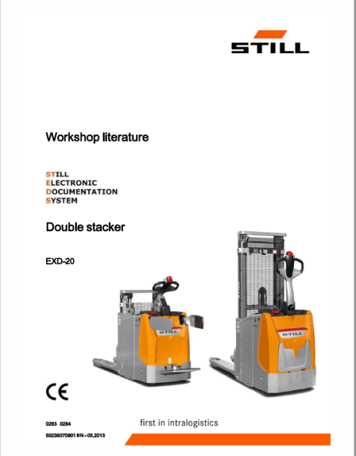 Still EXD-18, EXD-20, EXD-S-20 Double Pallet Stacker Workshop Repair Manual - Image 3