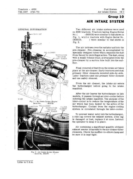 John Deere 4520 Tractor Repair Technical Manual - Image 3