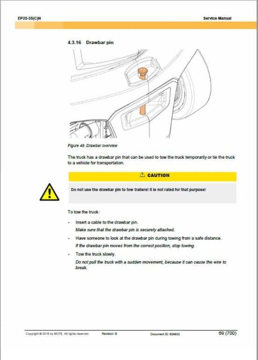 CAT EP25N, EP25CN, EP30N, EP30CN, EP35N Forklift Lift Truck Service Manual - Image 3