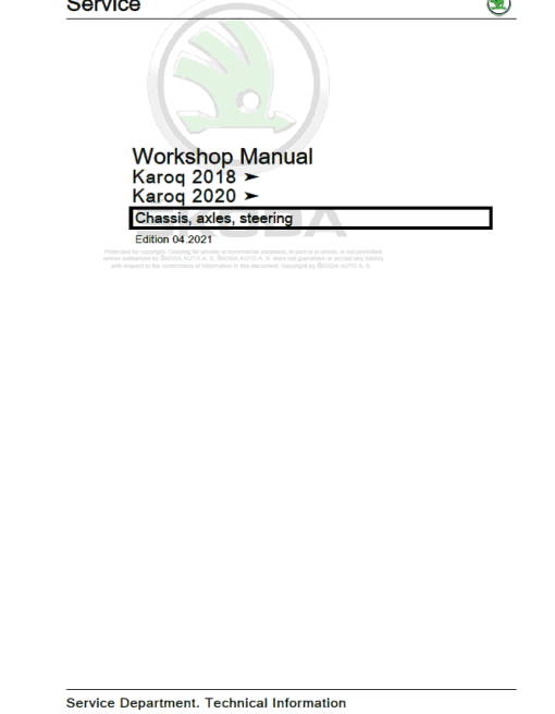 SKODA KAROQ (NU) Repair Service Manual - Image 3