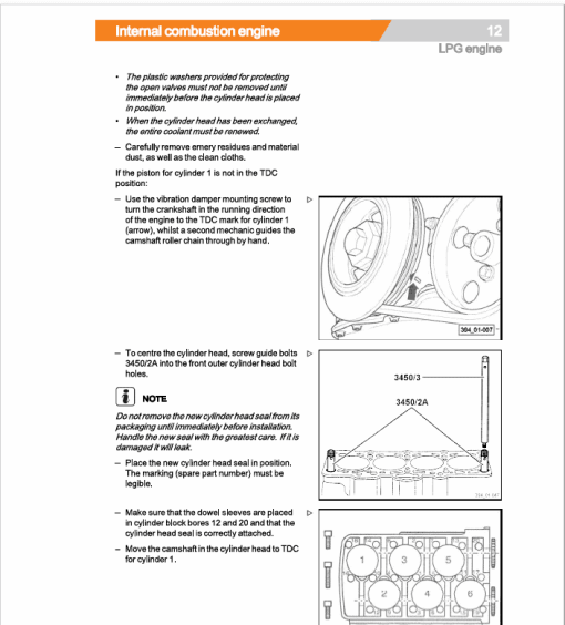 Still Engine VW 3.2 Litre VR6 (BMF) for Impco LPG System LPG Engine Workshop Repair Manual - Image 3