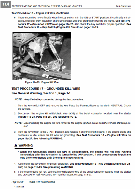 Bobcat 2200, 2200S, 2300 (G Series & D Series) Utility Vehicle Service Manual - Image 5