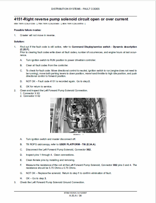 Case 650K, 750K, 850K Crawler Dozer Service Manual - Image 3