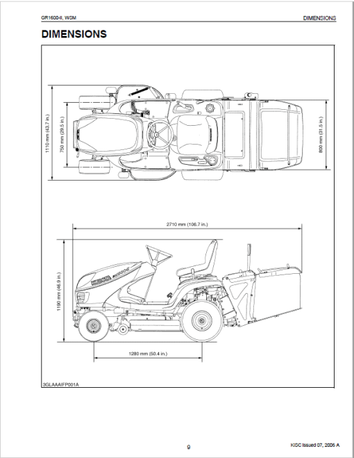 Kubota GR1600-II Riding Mower Service Manual - Image 3