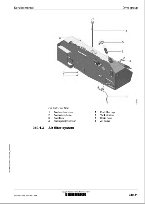 Liebherr PR 746 Crawler Dozer Repair Service Manual - Image 3