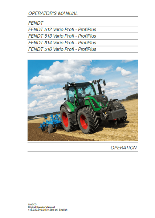 Fendt 512, 513, 514, 516 Vario SCR (3b) Tractors Workshop Repair Manual - Image 3