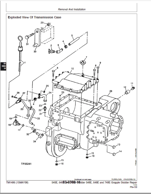 John Deere 548E, 648E, 748E Grapple Skidder Repair Technical Manual - Image 3