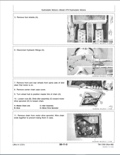 John Deere 570, 575, 375 Skid-Steer Loader Technical Manual (TM1359) - Image 5