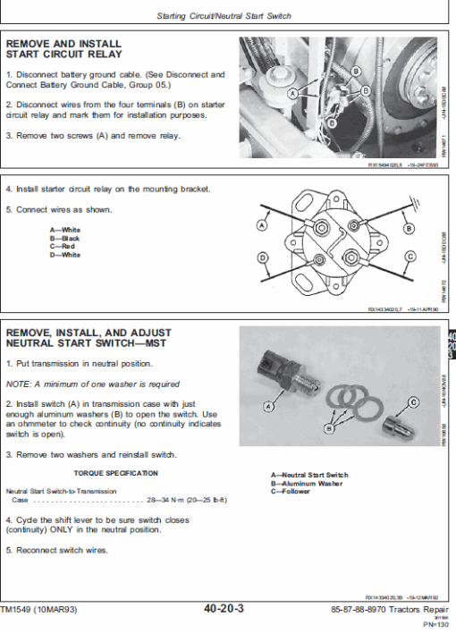 John Deere 8570, 8770, 8870, 8970 Tractor Technical Manual (TM1549) - Image 4