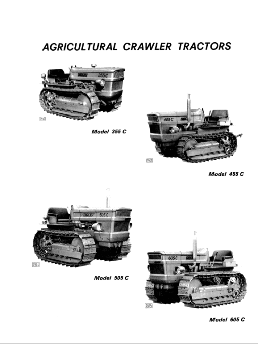 Fiat 355C, 455C, 505C, 605C Crawler Tractor Service Manual - Image 3