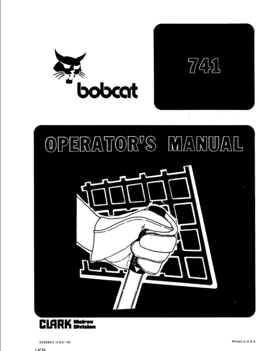 Bobcat 741, 742 and 743 Skid-Steer Loader Service Manual - Image 5