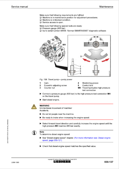 Liebherr L508 Type 1580 Wheel Loader Service Manual - Image 3